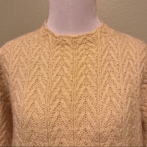 Nautica 100% Wool Hand Knit Fisherman’s Sweater